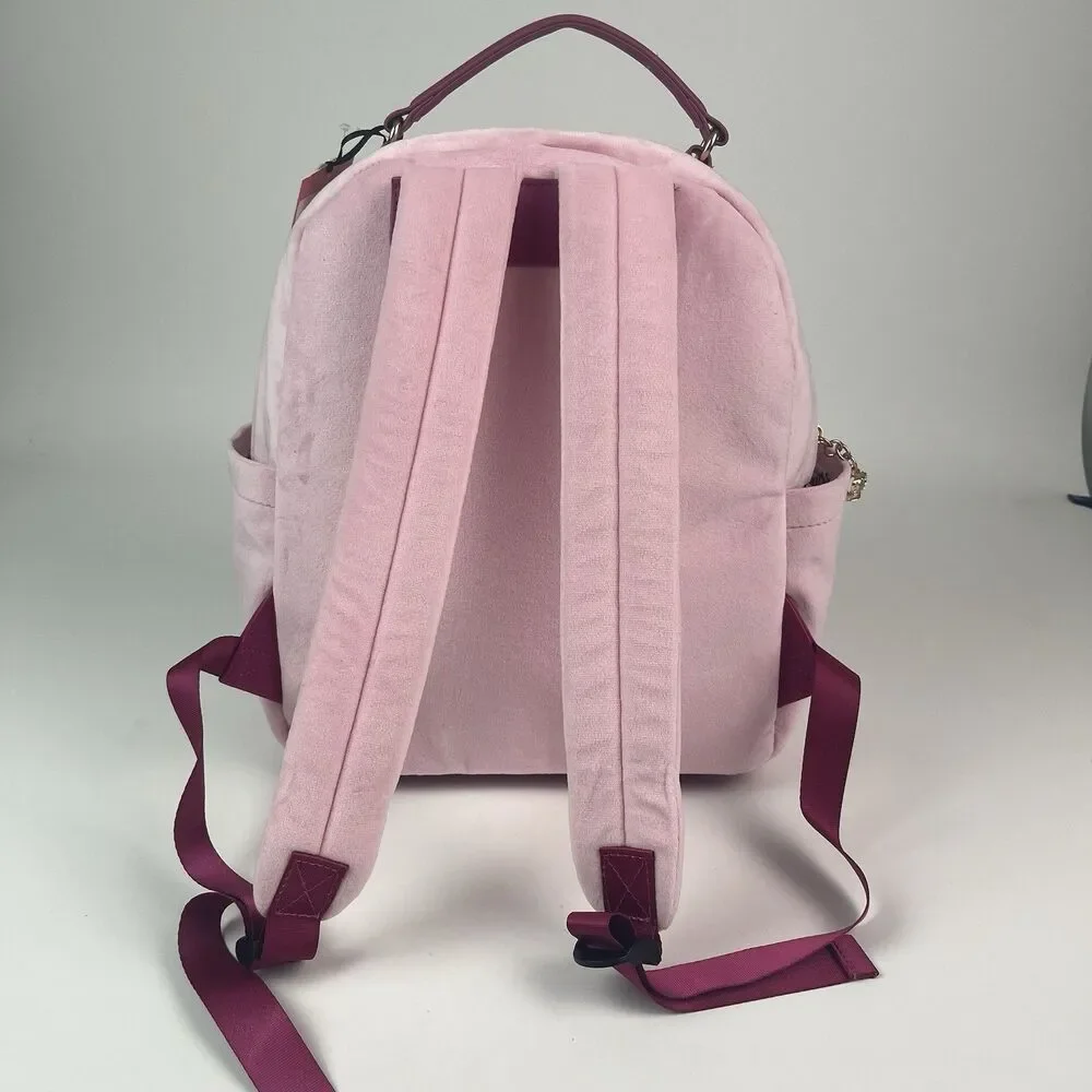 Juicy Couture New Love Chapter Backpack Wristlet Wallet Scottie Dog Charm Velvet